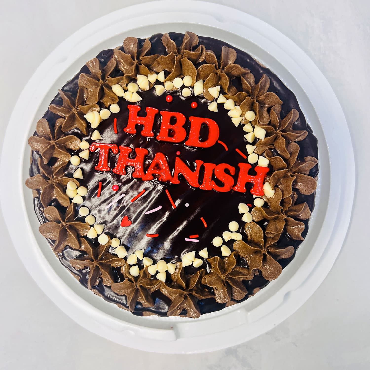 Black Budget Birthday Cake - Affordable Cakes — image 2