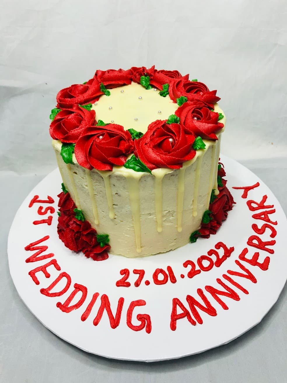 Wedding Anniversary Long Cake