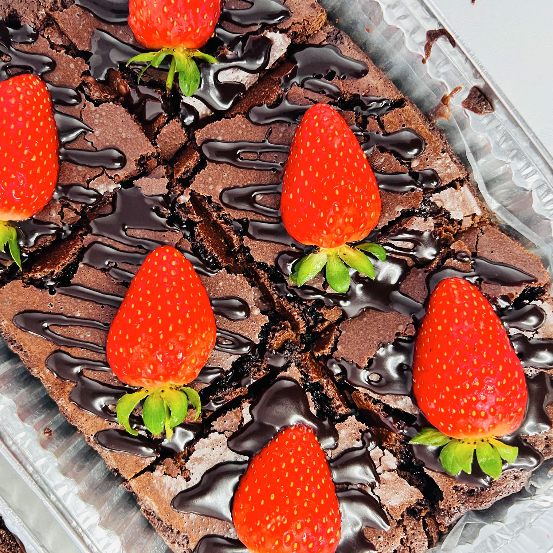 Strawberry Topped Brownies — image 3
