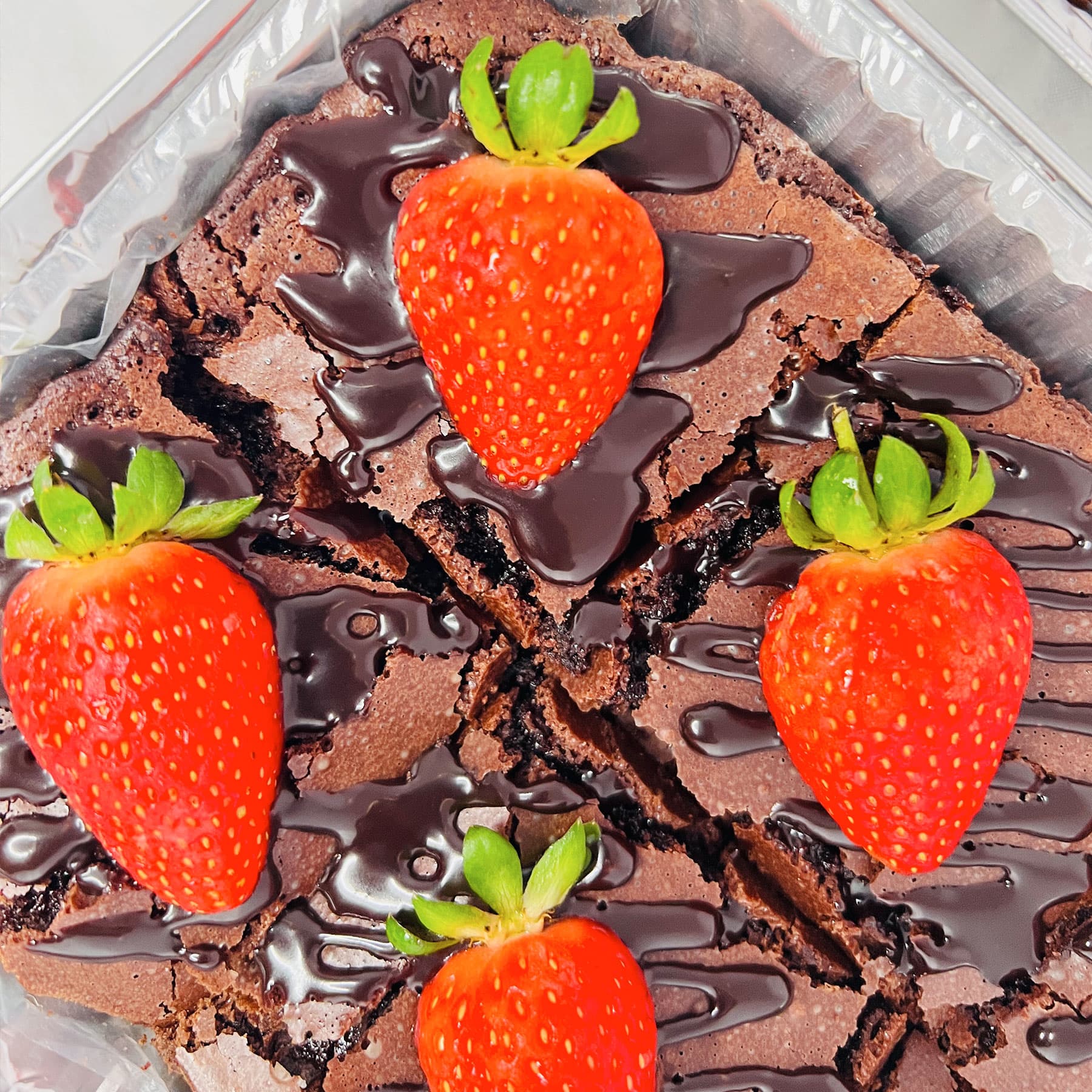 Strawberry Topped Brownies — image 4