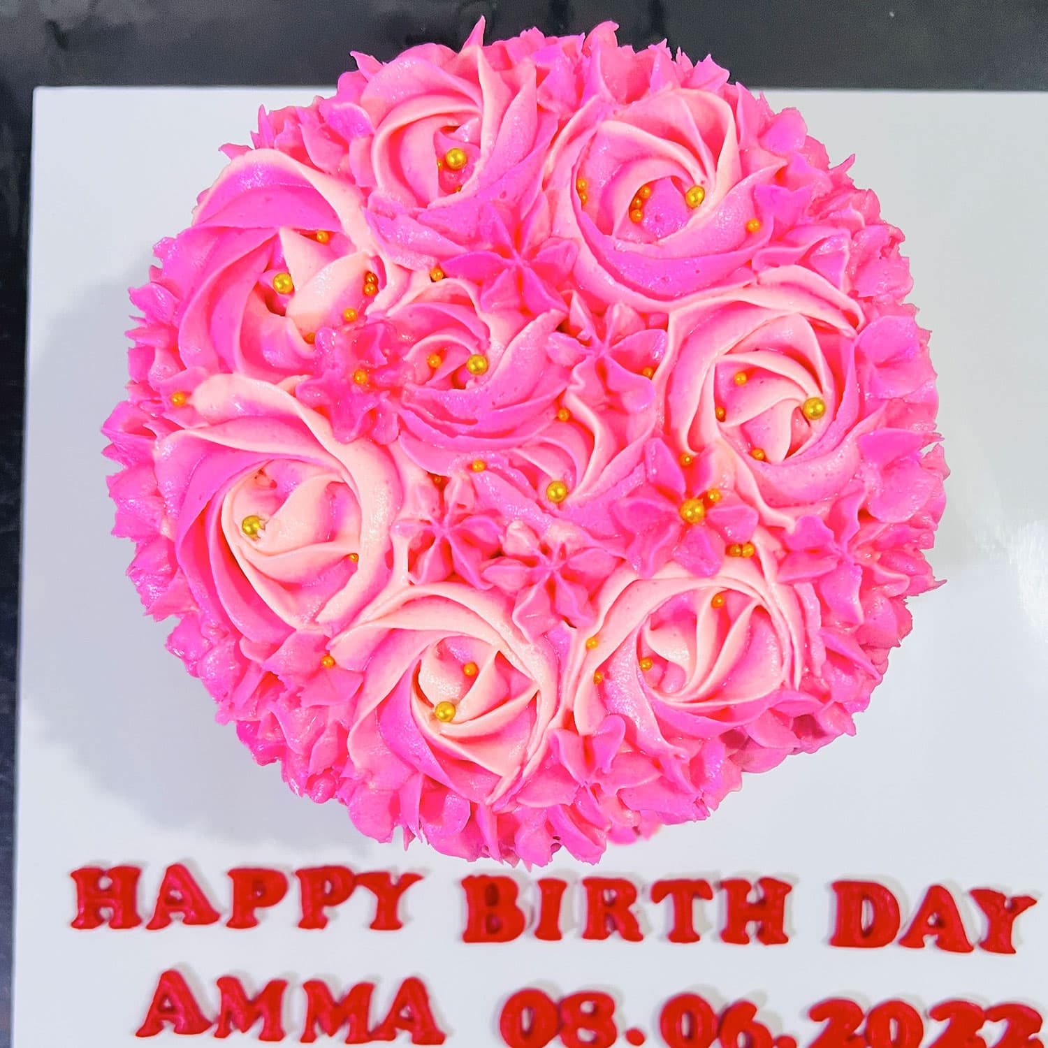 Pink Rosette Cake - Elegant & Delicious - Customizable Design — image 5