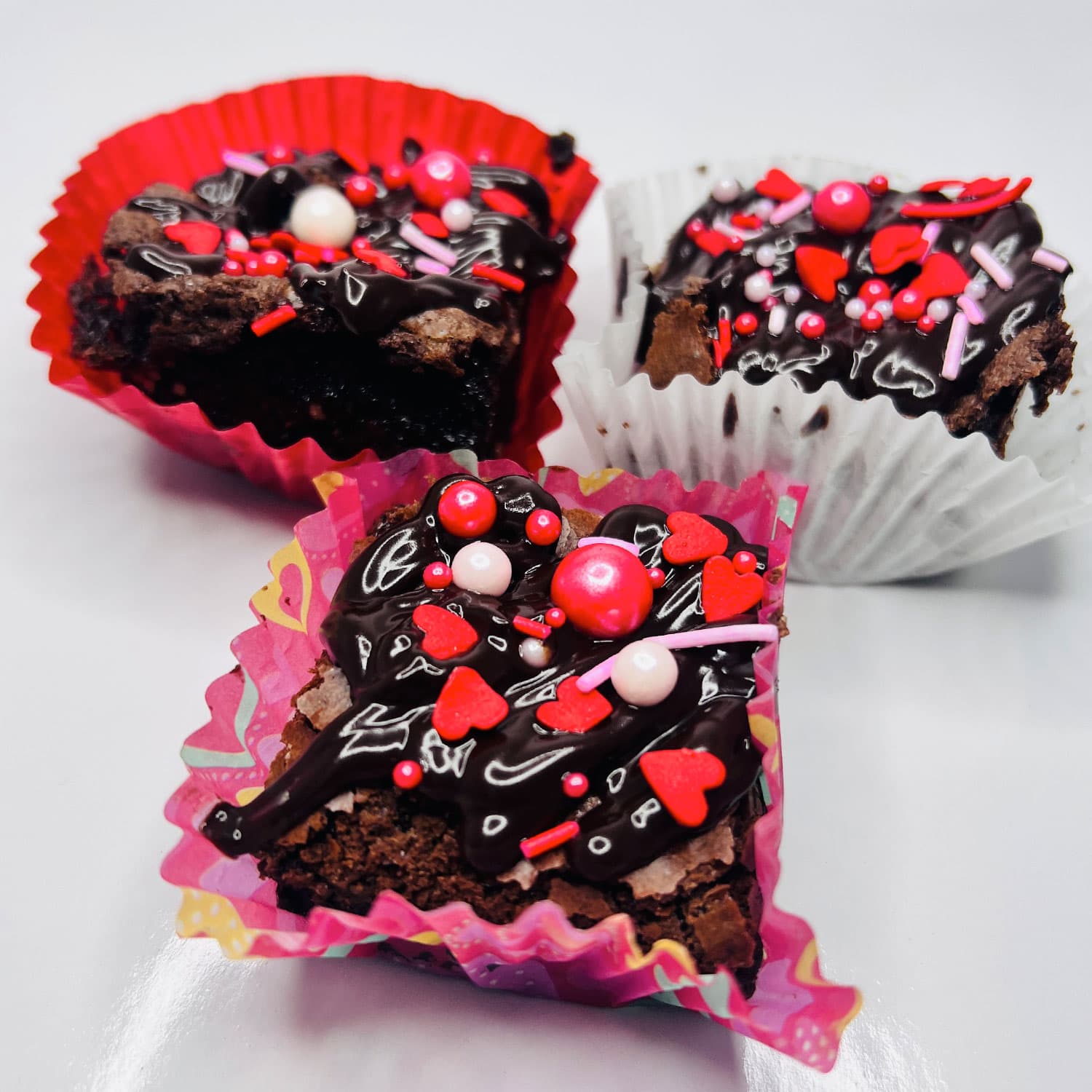 Decadent Sprinkle Brownies 6pcs Pack - Rich Chocolate Treats with Colorful Sprinkles