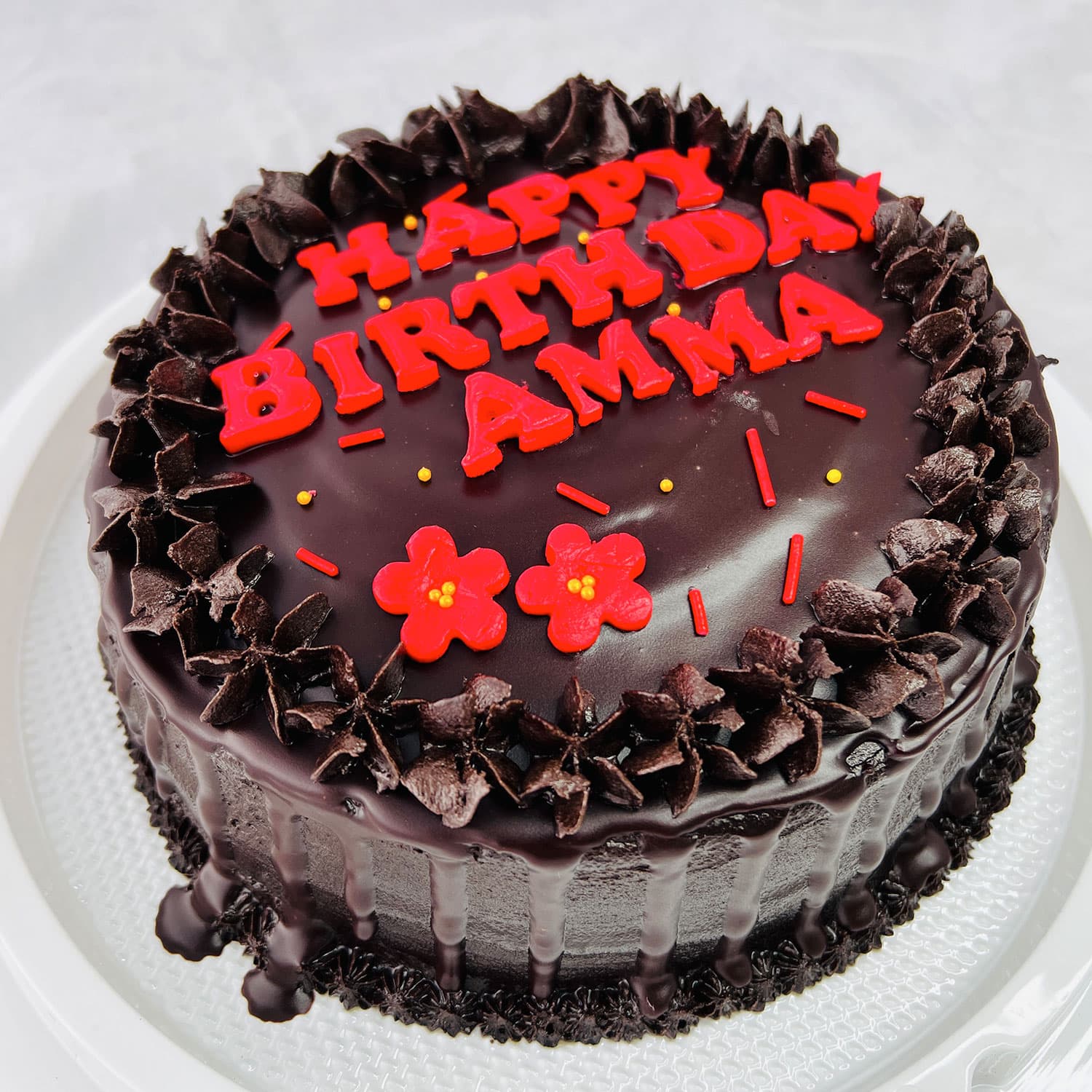Black Birthday Cake for Mom — image 5