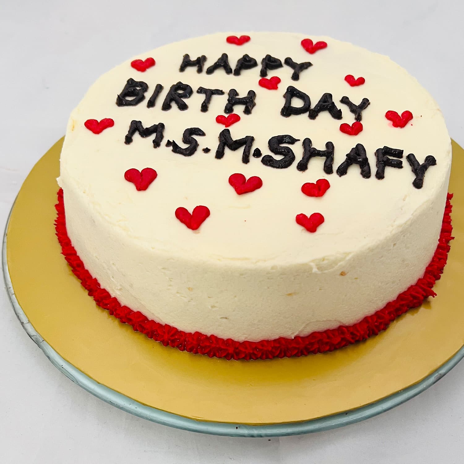 Black Budget Birthday Cake - Affordable Cream Cakes — image 2