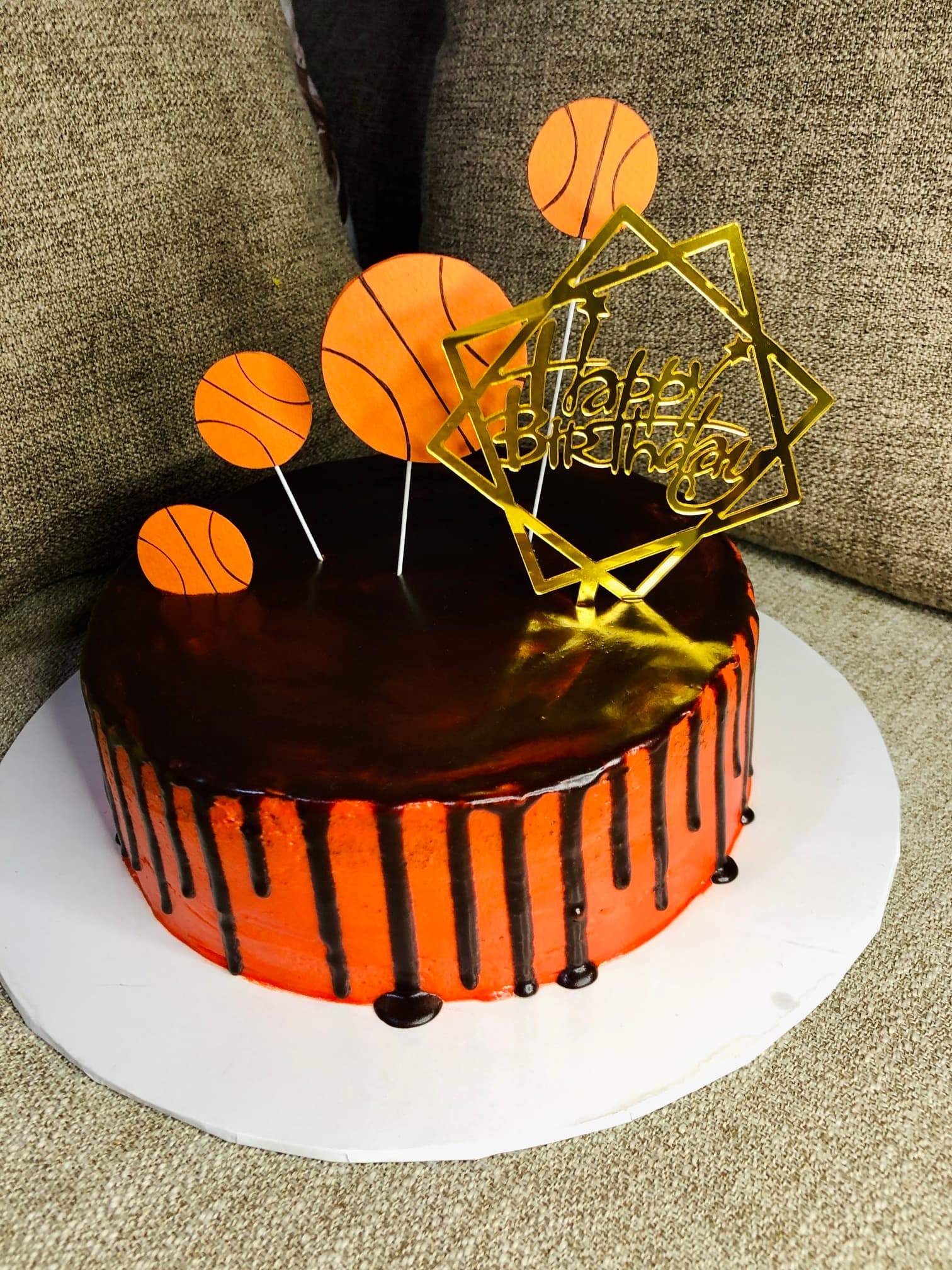 Basketball Themed Cake