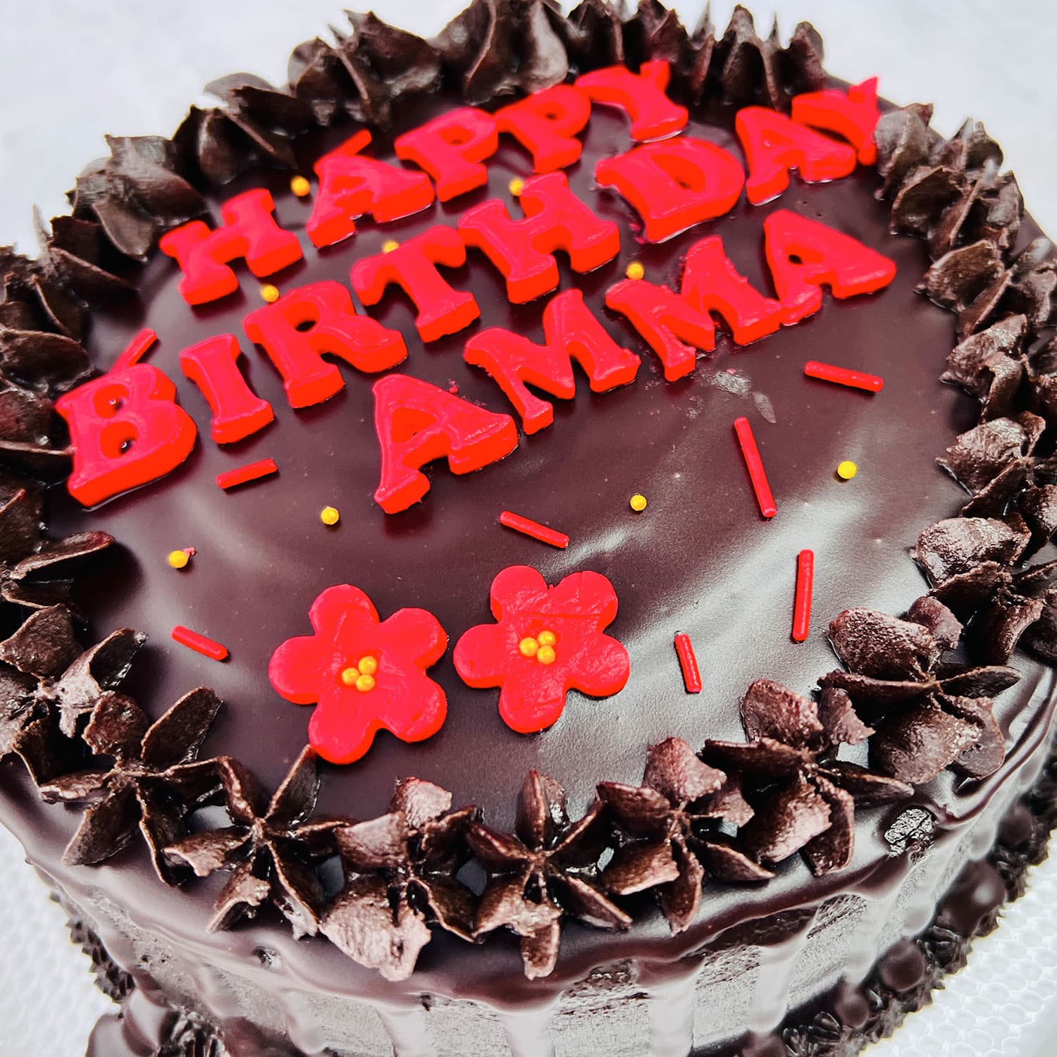 Black Birthday Cake for Mom — image 6