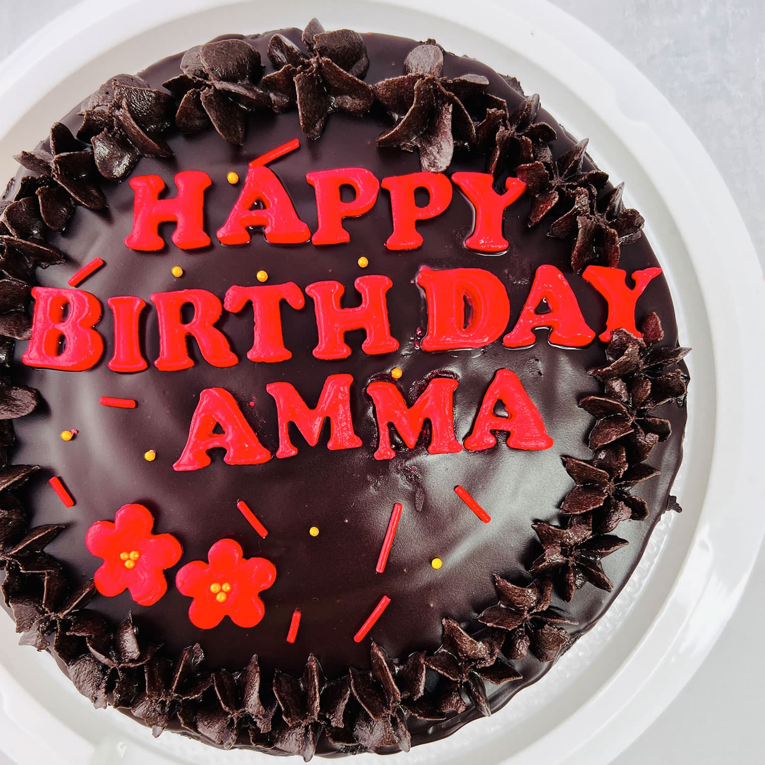 Black Birthday Cake for Mom — image 4