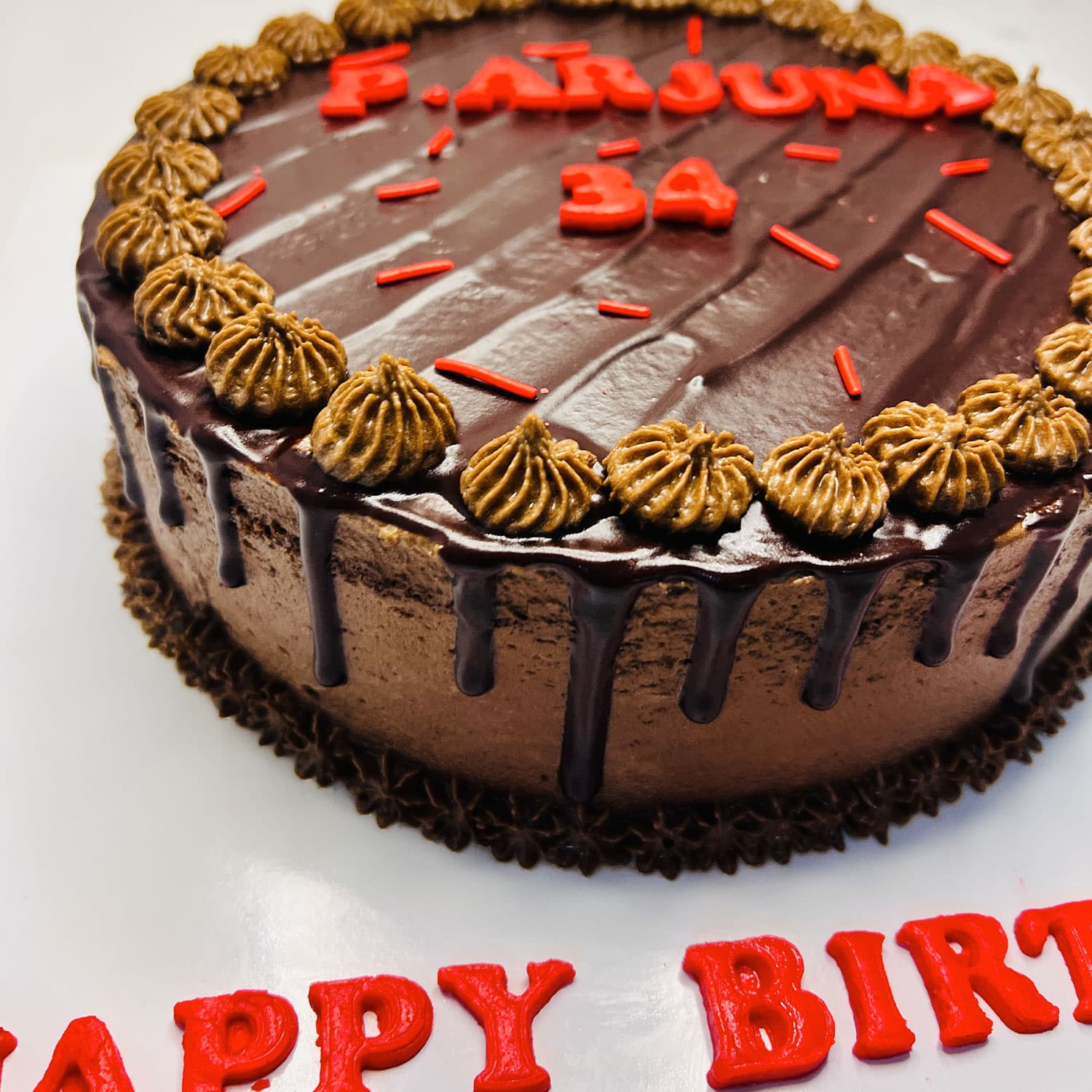Black Budget Birthday Cake — image 3
