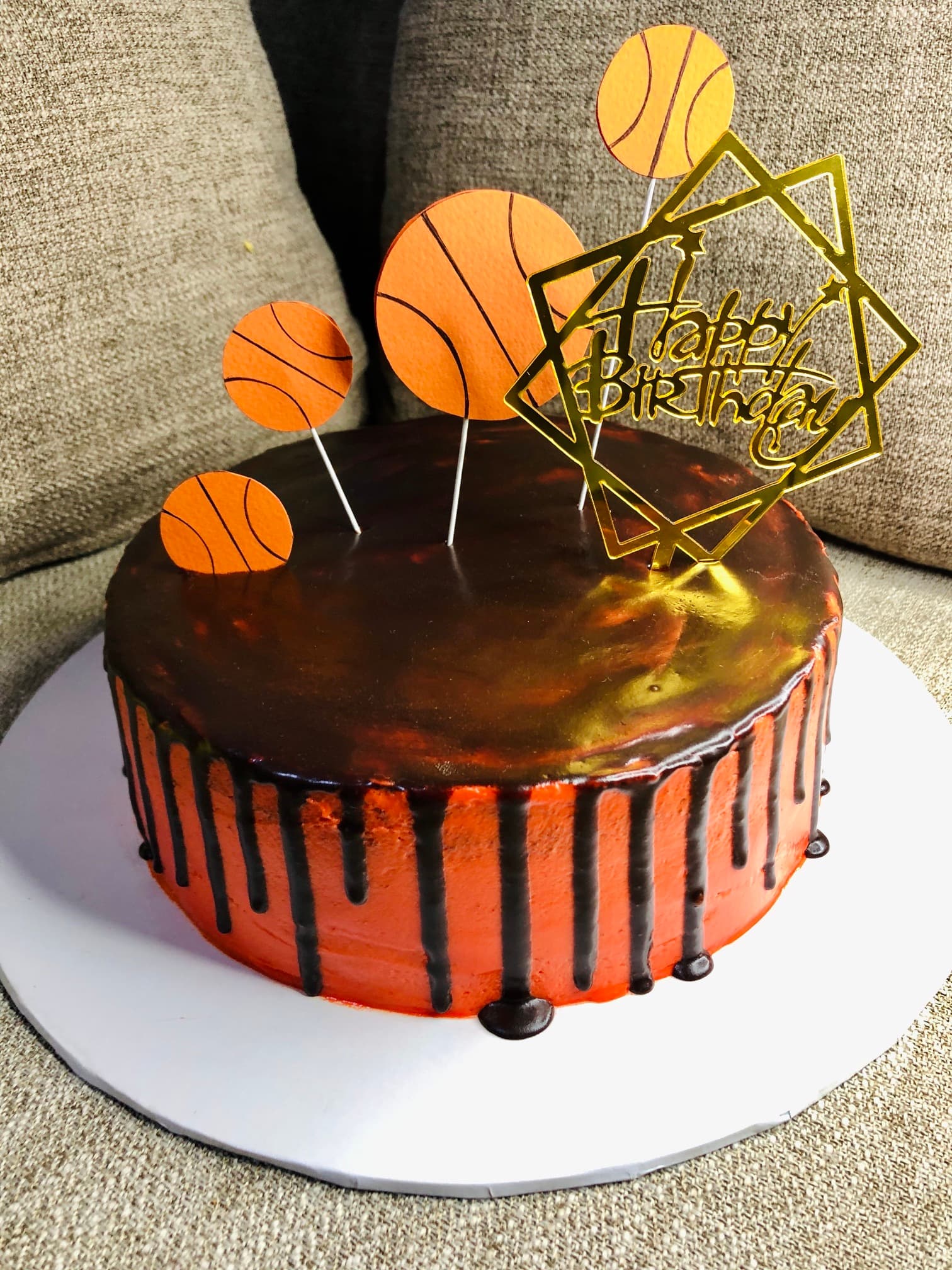 Basketball Themed Cake — image 3