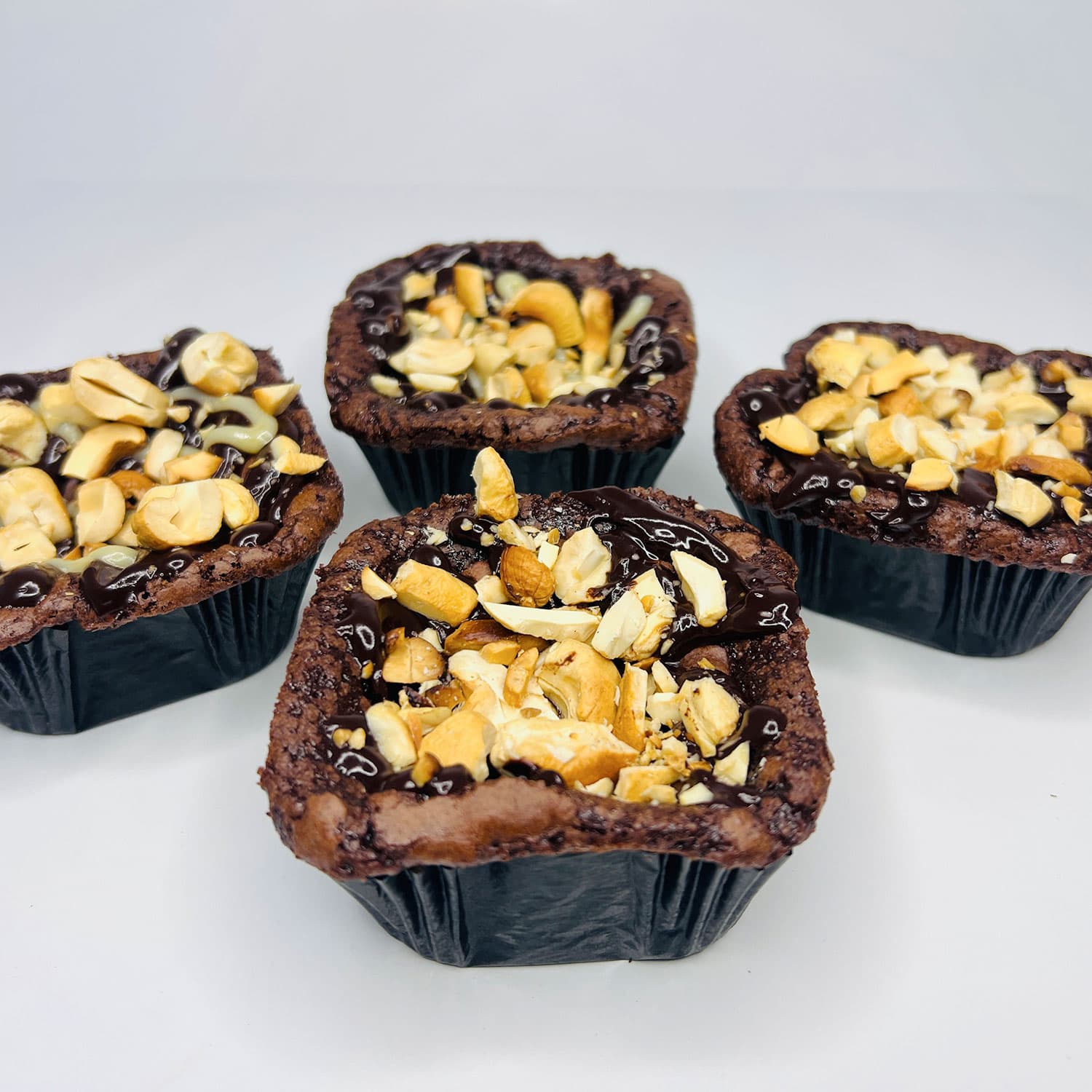 Brownies with Cashew nut topping