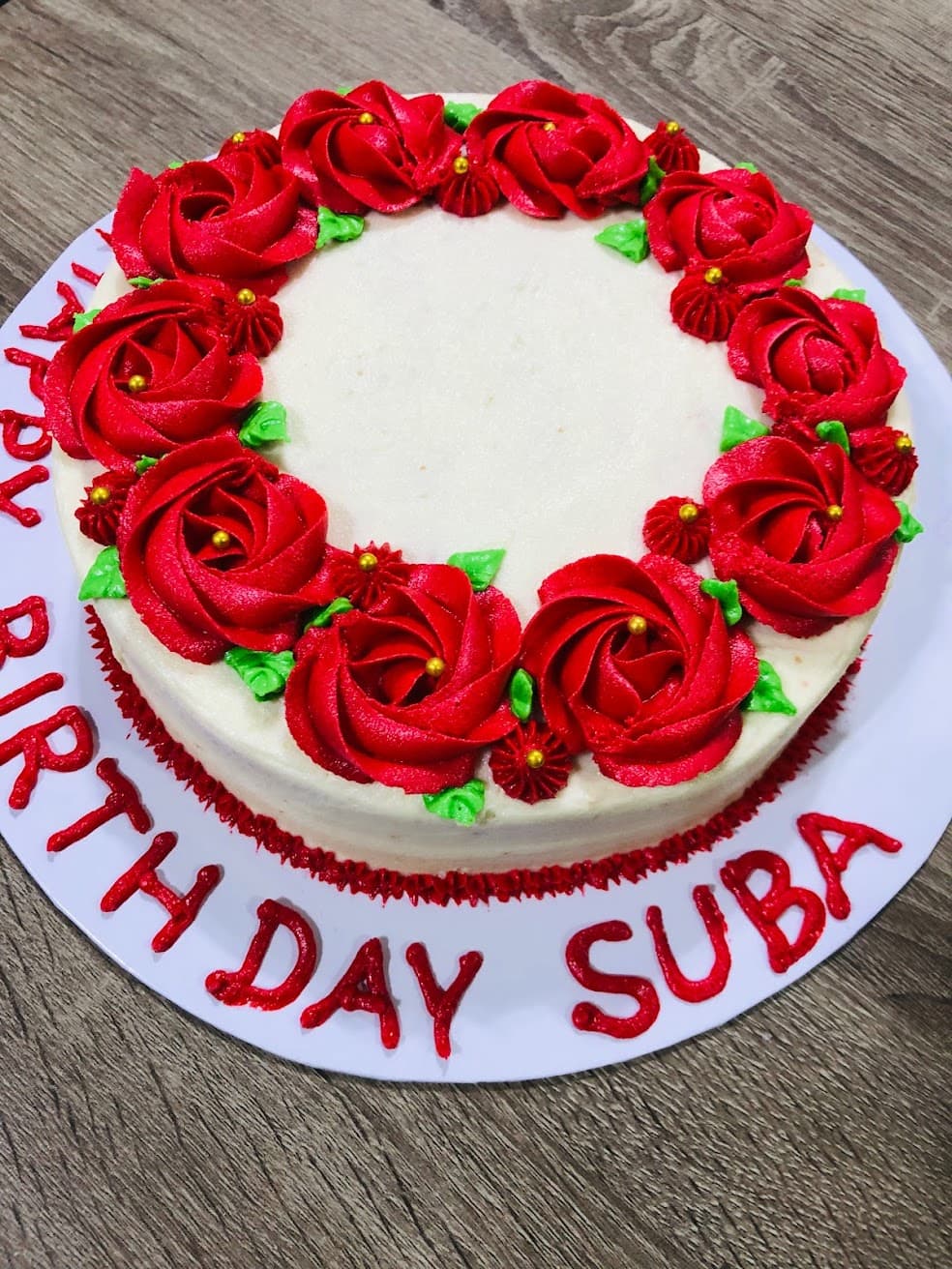 Red Rose Birthday Cake — image 4