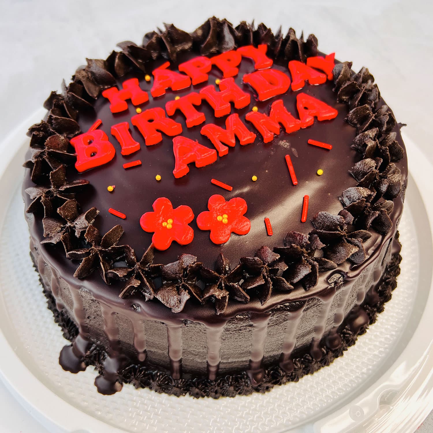 Black Birthday Cake for Mom — image 3