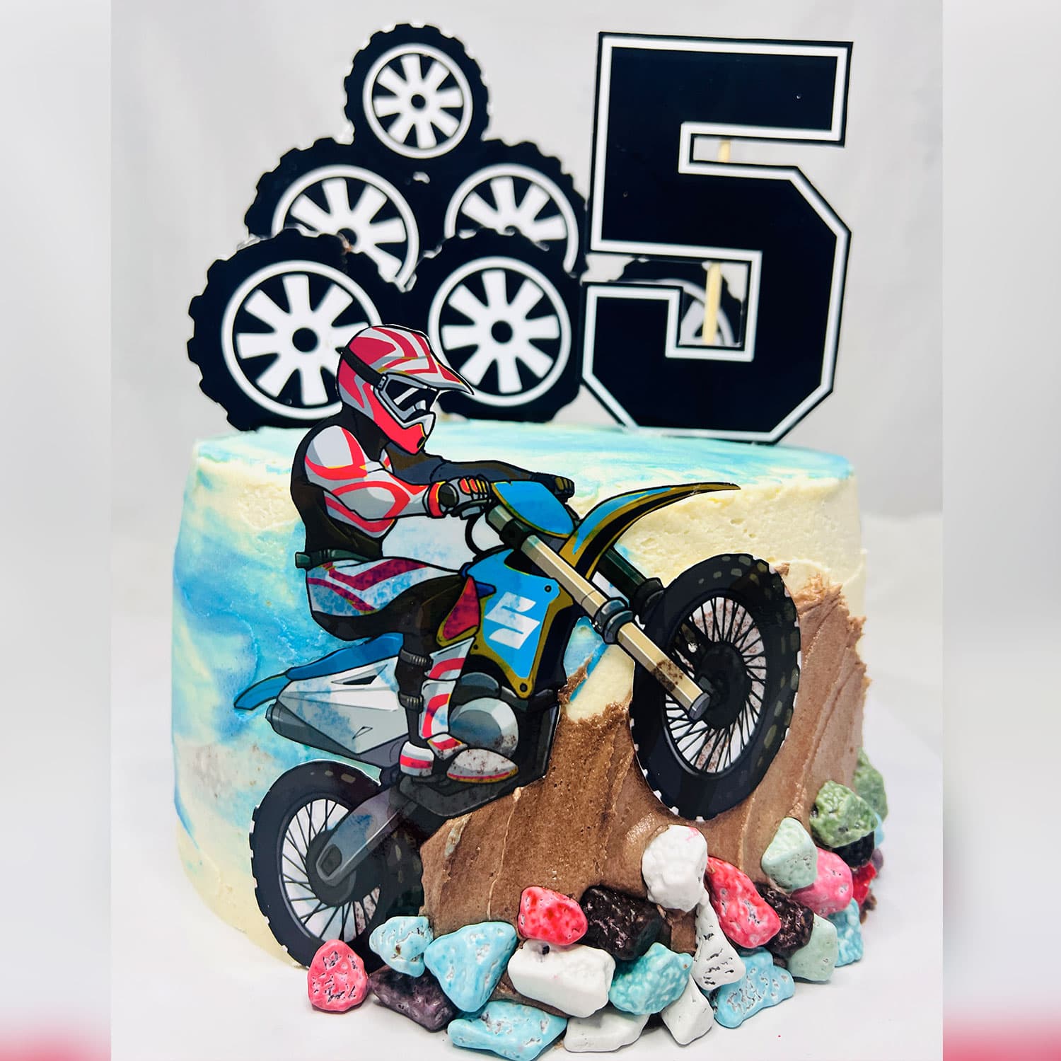 Racer Themed Birthday Cake