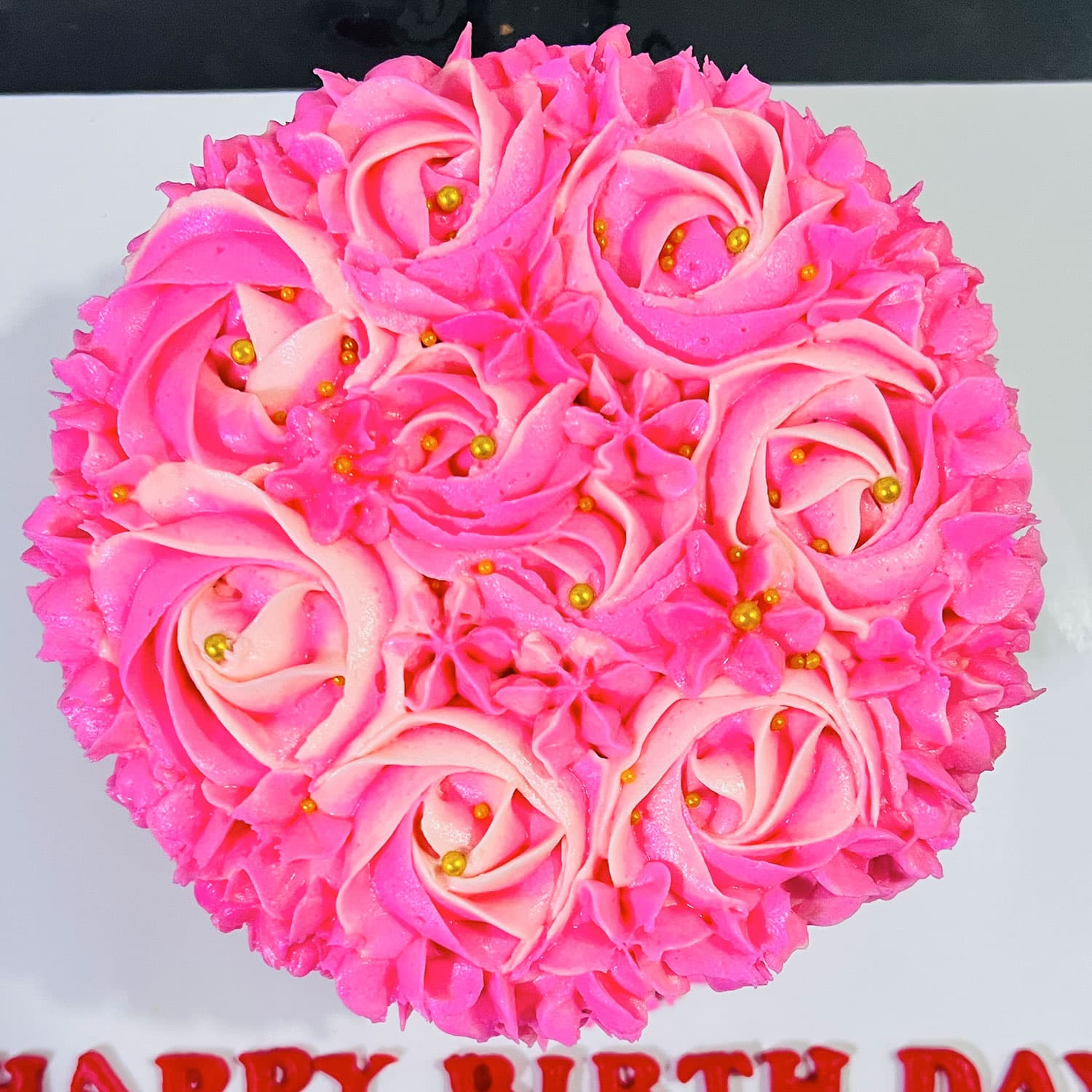 Pink Rosette Cake - Elegant & Delicious - Customizable Design — image 3