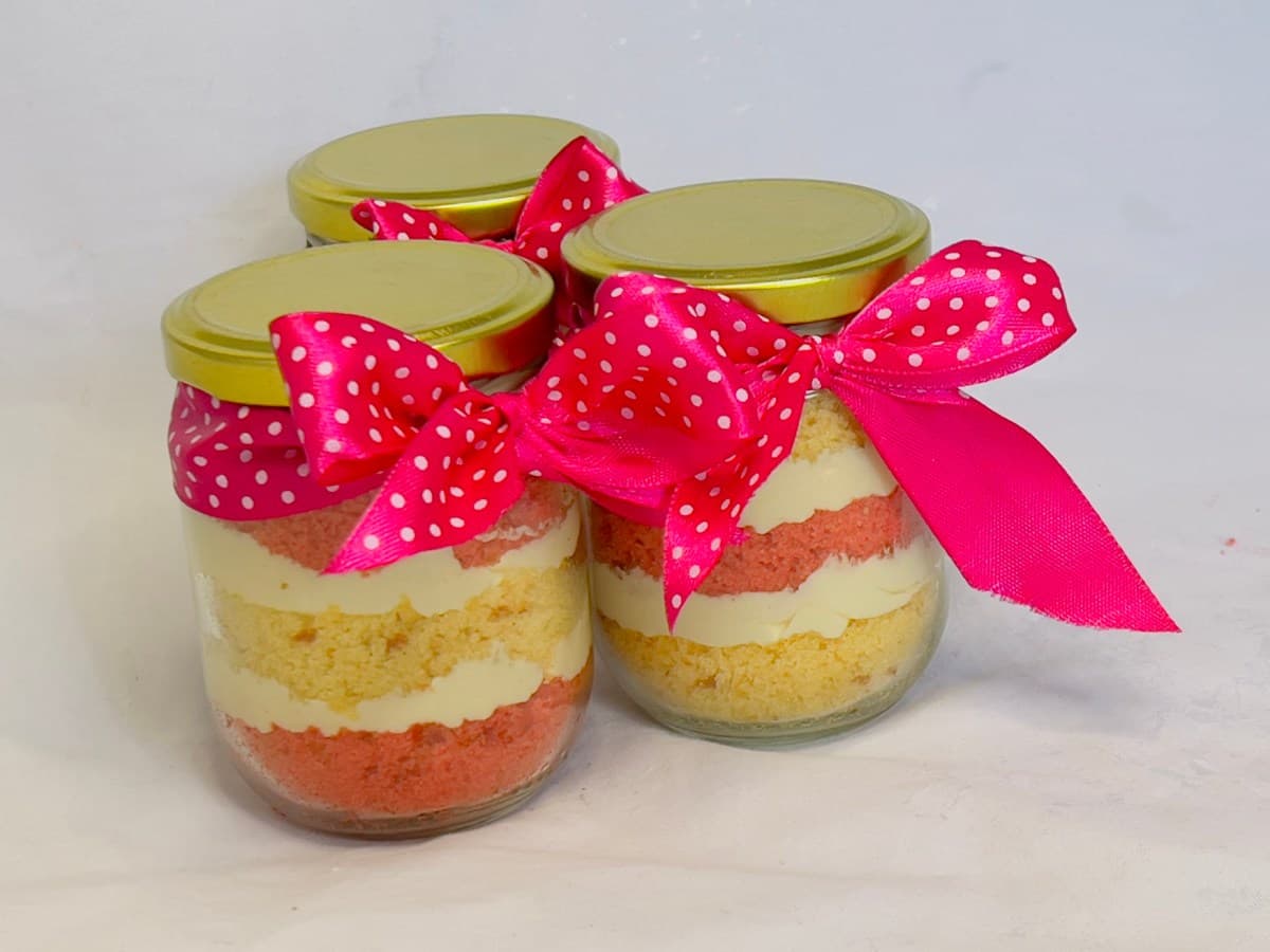 Pink Jar Cake