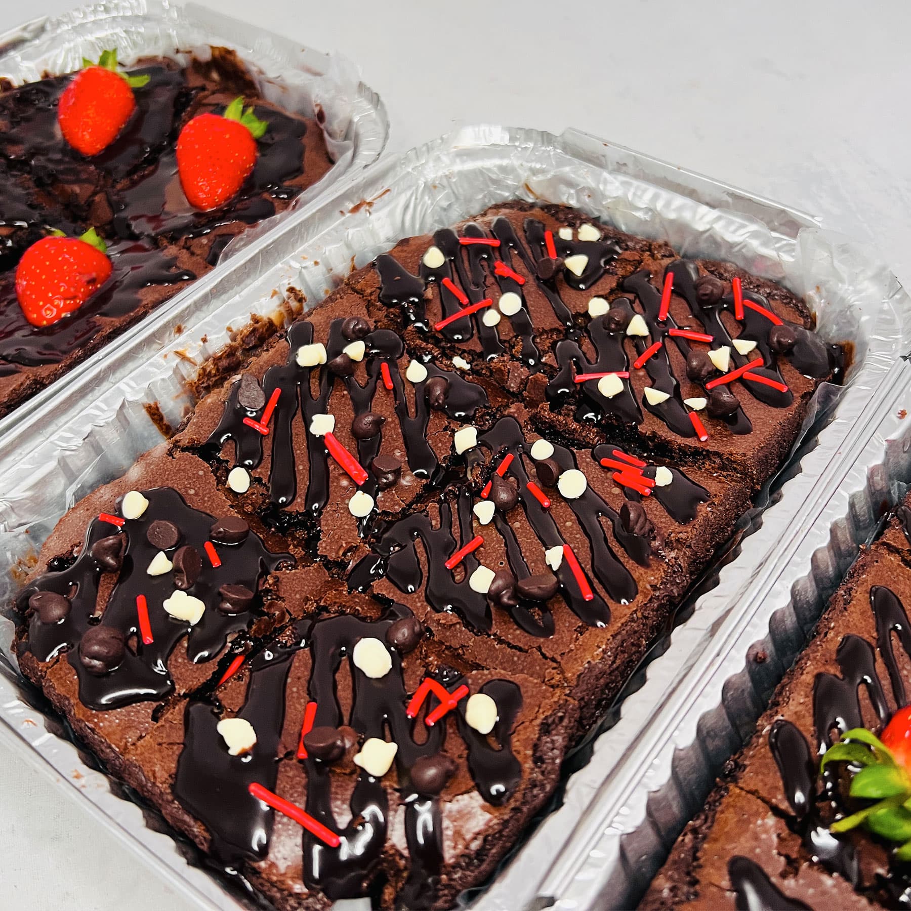 Chocolate Topped Brownies