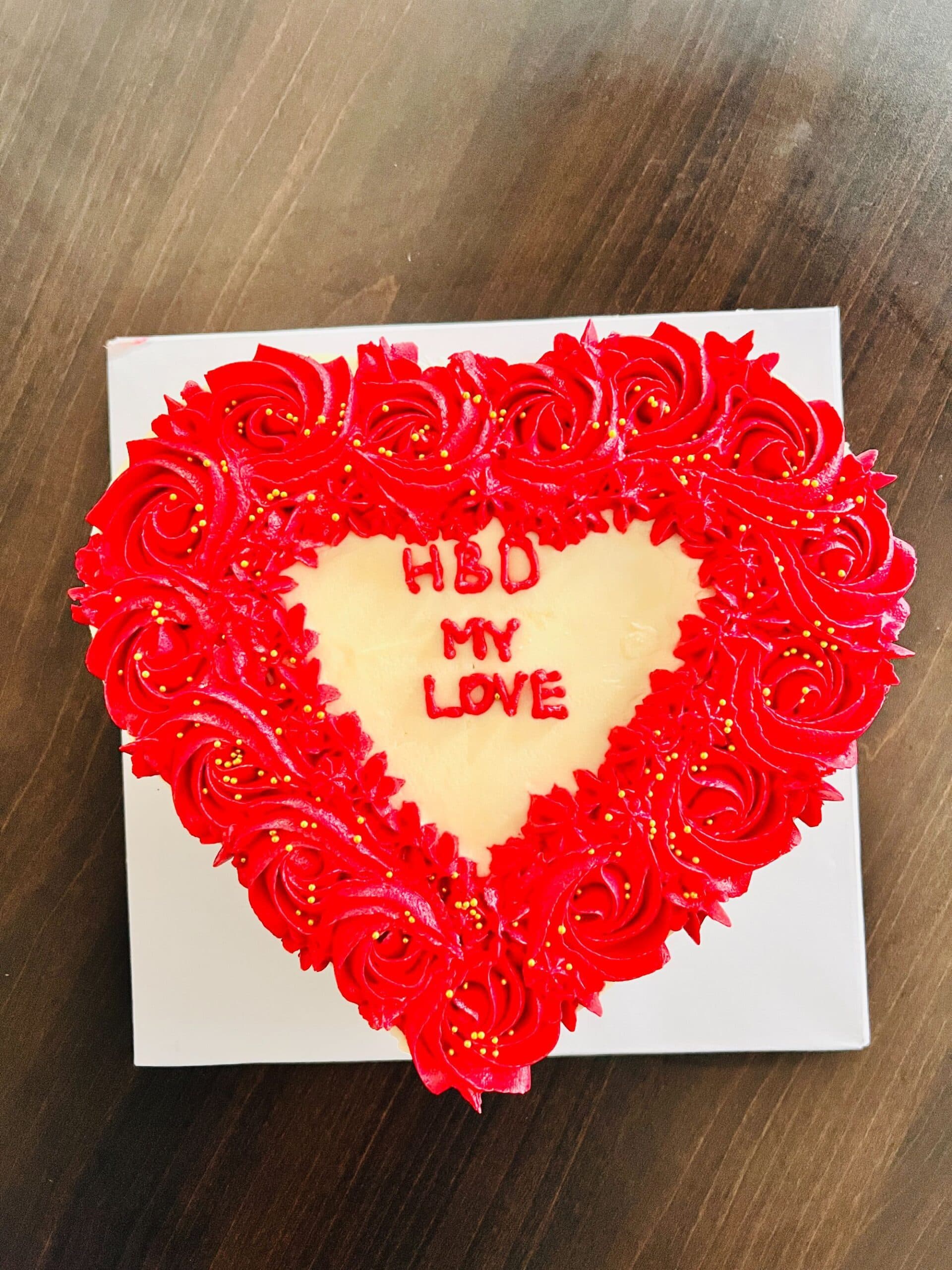 Heart - Shaped Love Cake